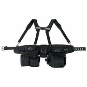 Deadon Tool Belt, Tool Rig with Suspenders, 600 Denier Poly, 24 Pockets DO-FR